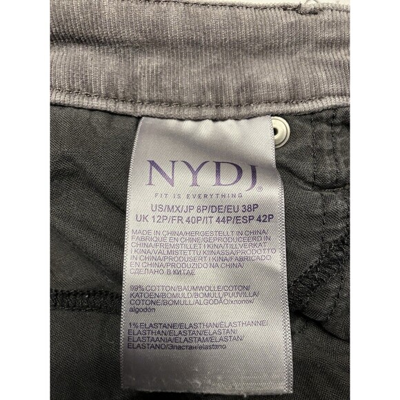 NYDJ Womens Petite Gray Corduroy Pants Size 8P - Picture 2 of 7